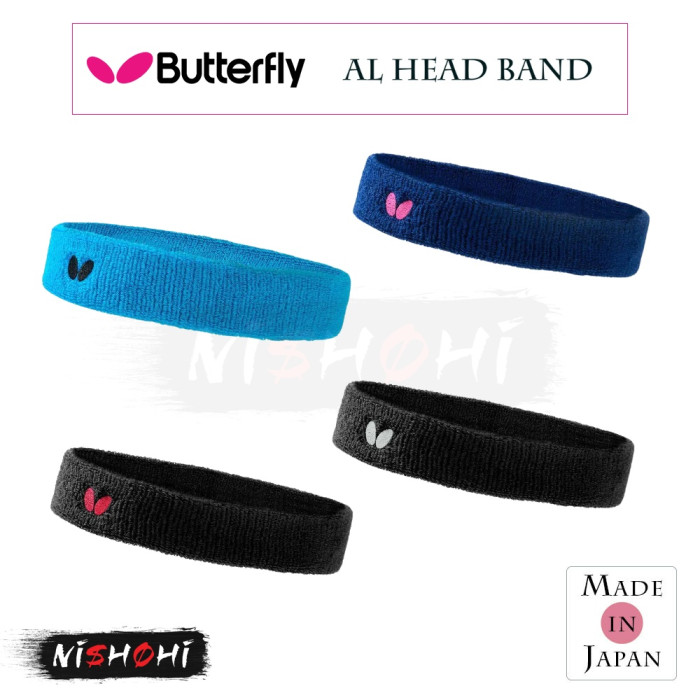 フレッシュウォーターパール製のバタフライノットヘアバンド バタフライ (BUTTERFLY) - [AL・ヘッドバンド] 卓球 | NISHOHI JAPAN