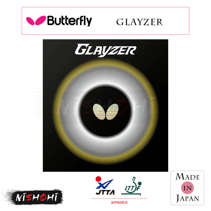 BUTTERFLY [GLAYZER] Table Tennis Rubber | Nishohi Japan