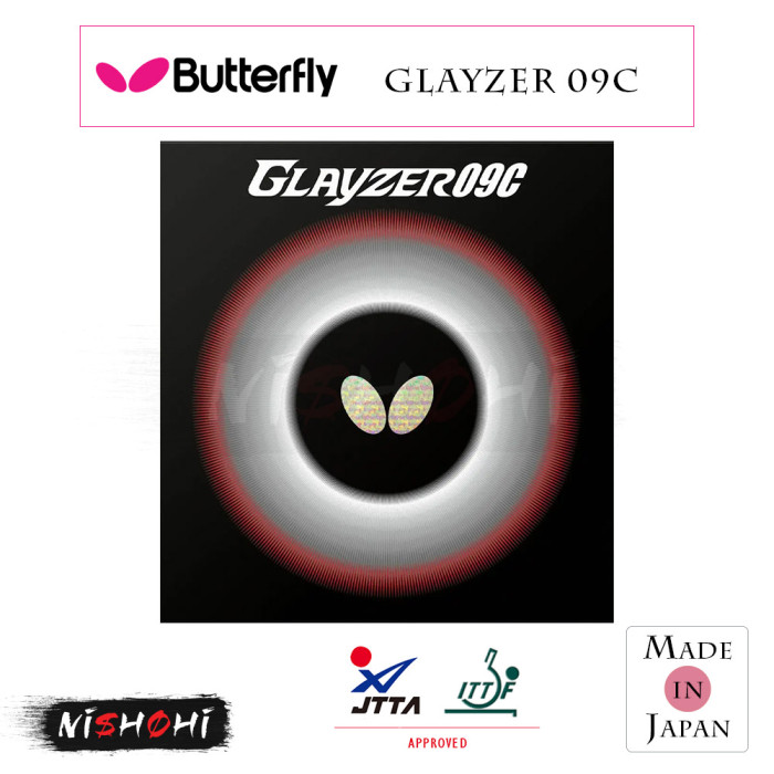 BUTTERFLY [GLAYZER 09C] Table Tennis Rubber | Nishohi Japan