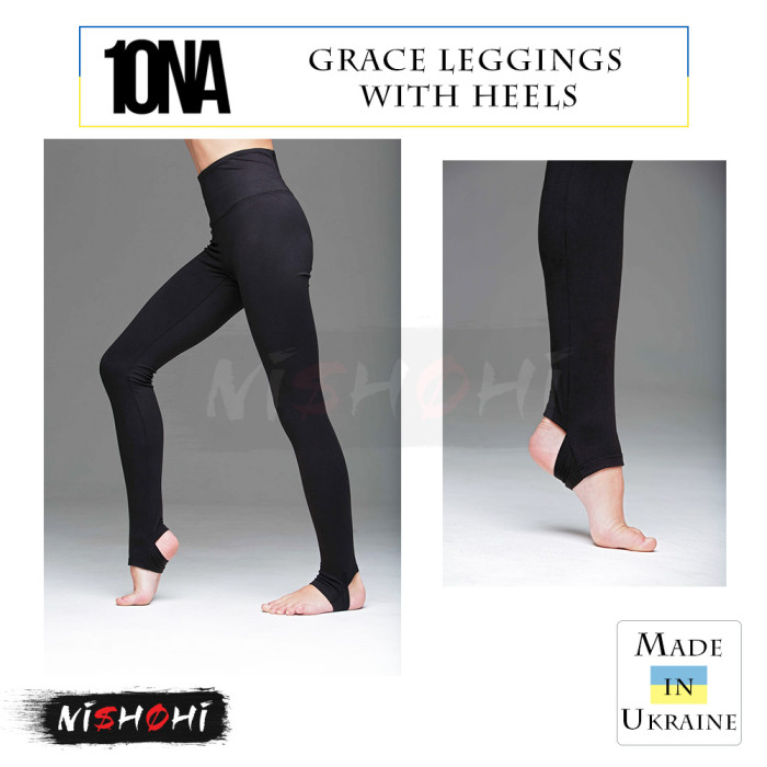 leggings with heel strap