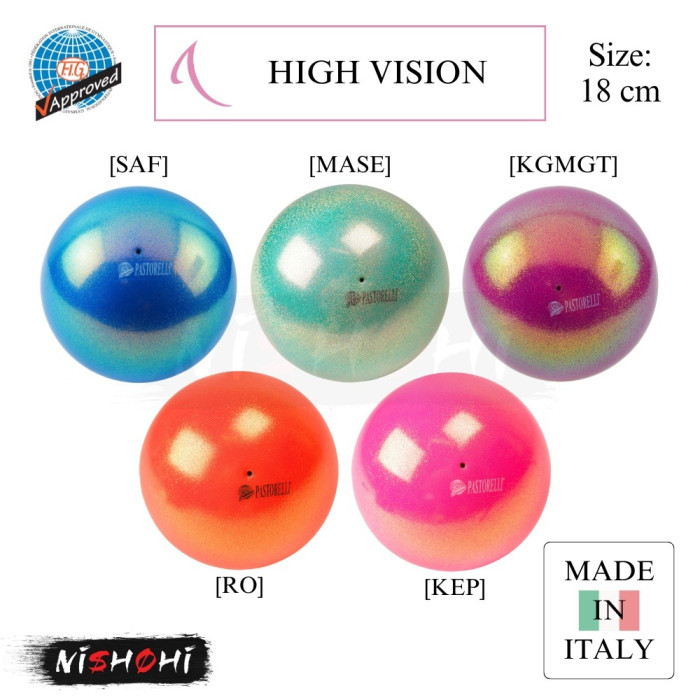 パストレリ (PASTORELLI) 新体操 | ハイビジョンボール - 18cm