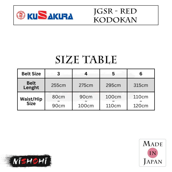 九櫻 (KUSAKURA) [JGSR] 本絹赤帯 | NISHOHI JAPAN