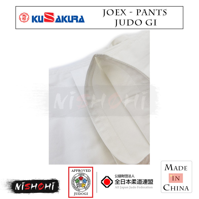 White Competition Judo Pants - IJF Approved - Made in Japan