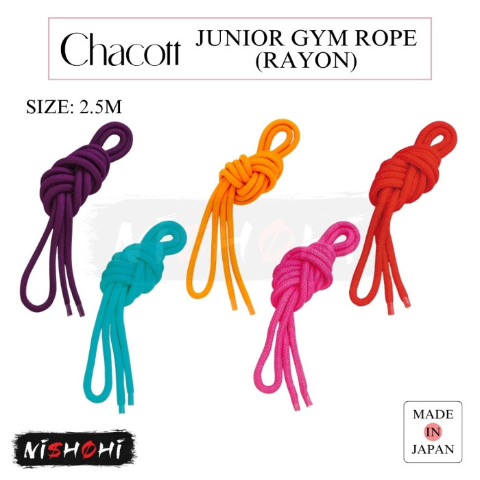 CHACOTT Rhythmic Gymnastics | Junior Gym Rope [2.5m - Rayon] | Nishohi