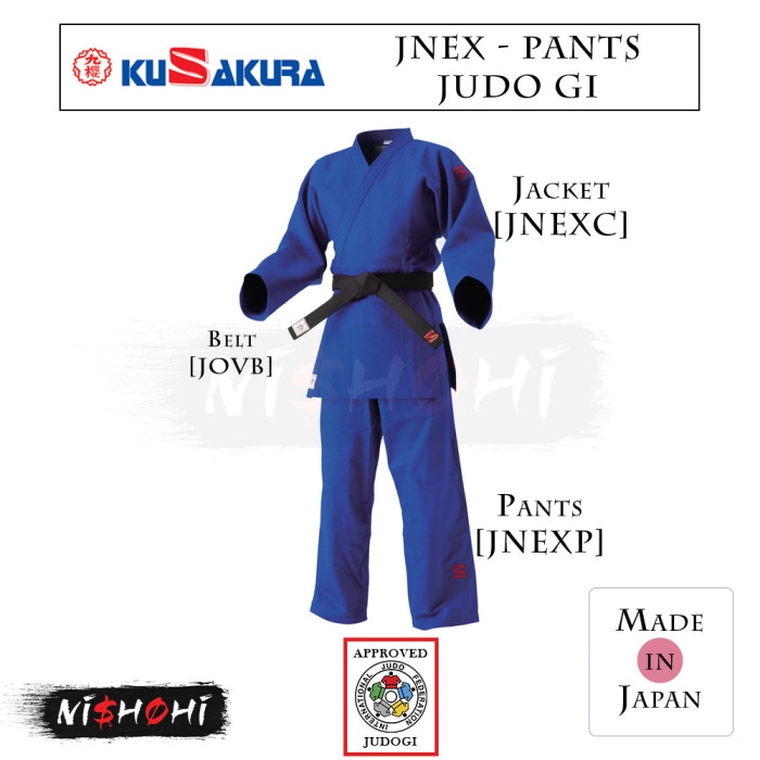 九櫻 (KUSAKURA) [JNEX] ズボン - IJF ブルー柔道衣 | NISHOHI JAPAN