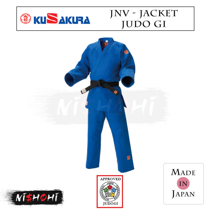 九櫻 (KUSAKURA) [JNV] 上衣 - IJF ブルー 大将柔道衣 | NISHOHI JAPAN
