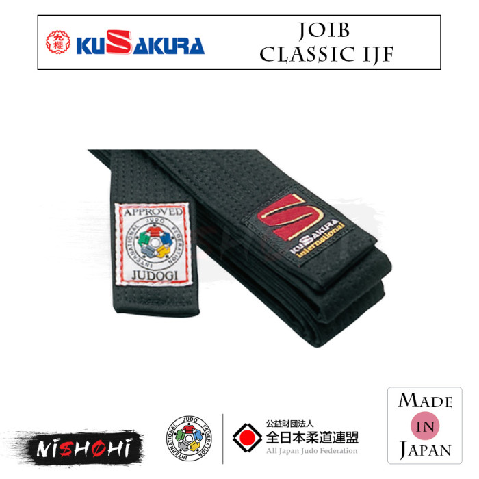 KUSAKURA [JOIB] Classic IJF Black Belt | Nishohi Japan