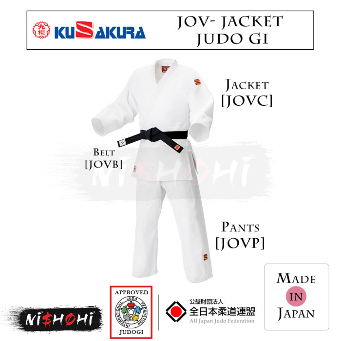 九櫻 (KUSAKURA) [JOV] 上衣 - IJF 白 大将柔道衣 | NISHOHI JAPAN
