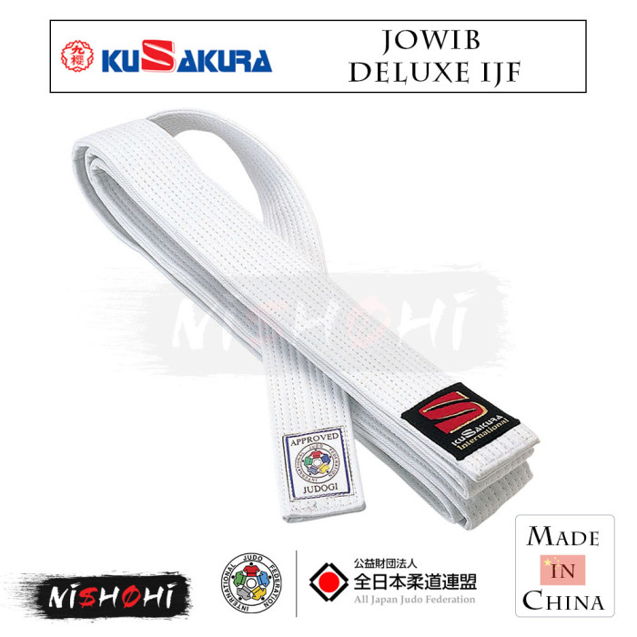 KUSAKURA [JOWIB] Deluxe IJF White Belt | Nishohi Japan
