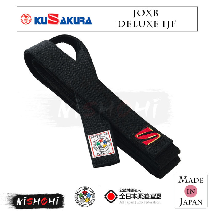 お手柔らかに様 IJF認定 試合用黒帯 JOIB｜日本製