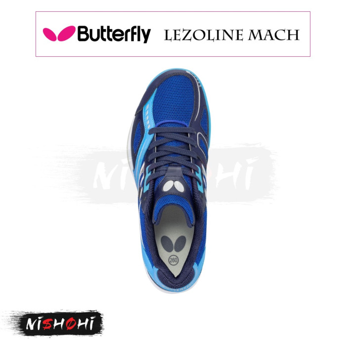 バタフライ] 卓球シューズ レゾラインマッハ 93630 ネイビー/ブルー