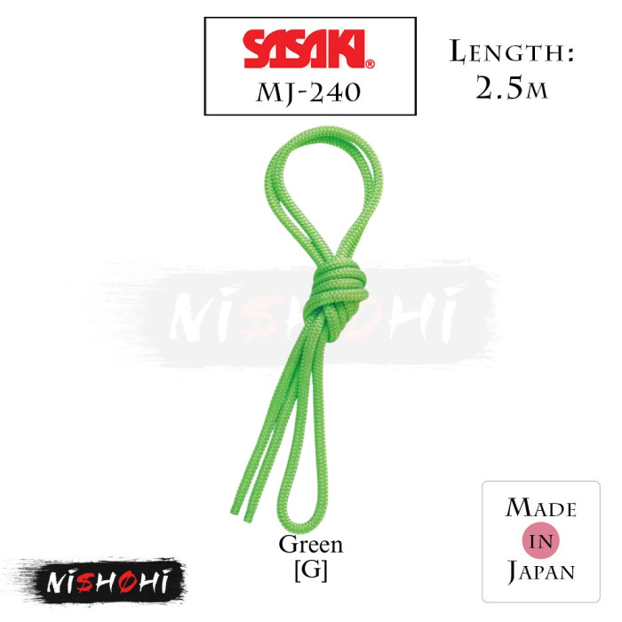 SASAKI Rhythmic Gym | Junior Color Polyester Rope (2.5m) MJ-240