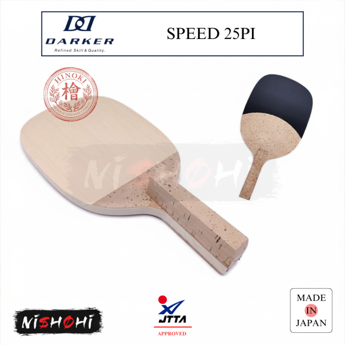 DARKER [SPEED 25PI] Table Tennis Blade | Nishohi Japan