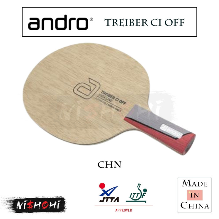 卓球ラケット androトレイバーCIOFF  アンドロ アンドロ (ANDRO) [TREIBER CI OFF] 卓球ラケット | NISHOHI JAPAN