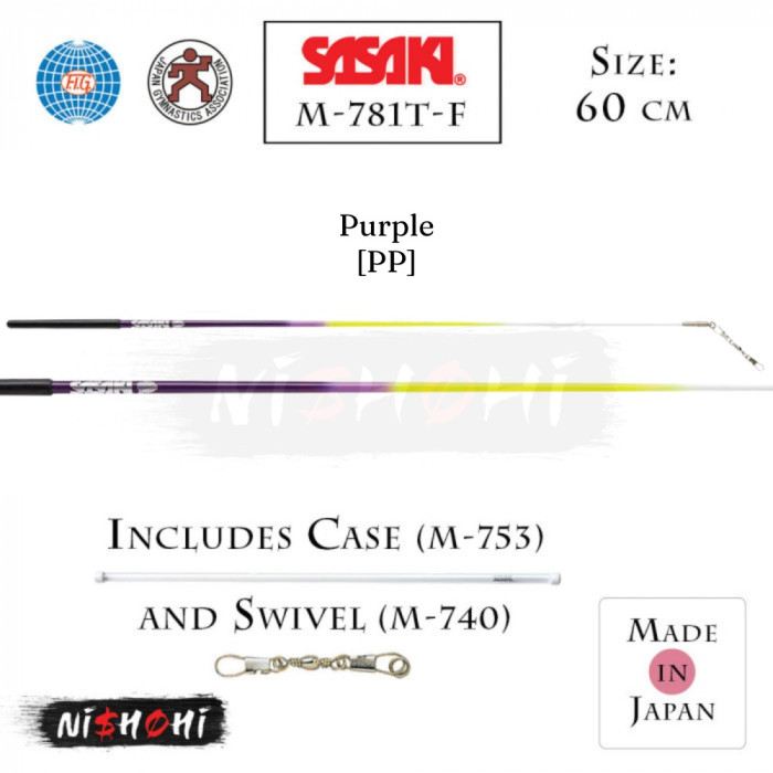 SASAKI Rhythmic Gymnastics | Tri-Color Stick M-781T-F