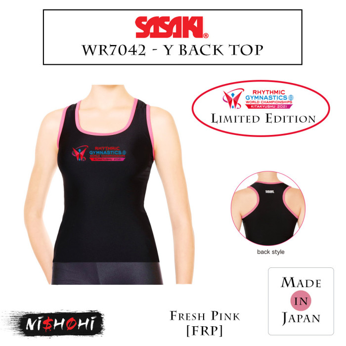 SASAKI Rhythmic Gymnastics | Y-Back Long Top #7042 | Nishohi