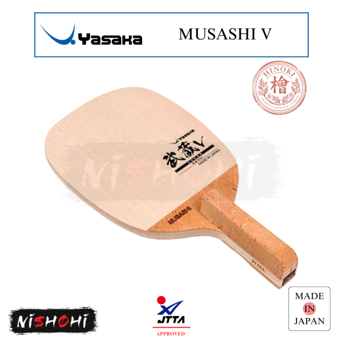 YASAKA [MUSASHI V] Table Tennis Blade | Japanese Penhold | Nishohi