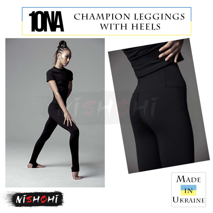 1ONA Rhythmic Gymnastics | Champion Leggings with heel | Nishohi | Trainingshosen