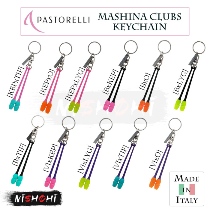 PASTORELLI Rhythmic Gymnastics Mashina Clubs Keychain NISHOHI