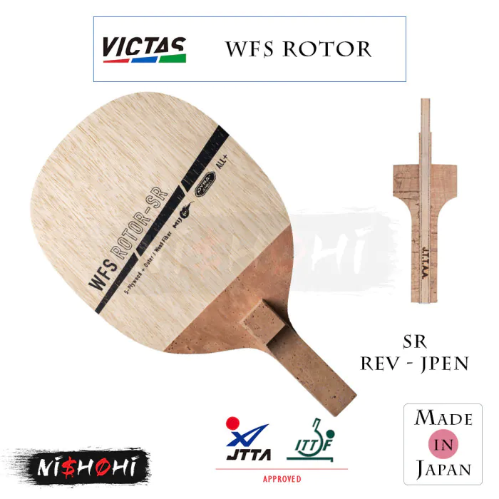 VICTAS PLAY [WFS ROTOR] Table Tennis Blade - Reversible JPEN