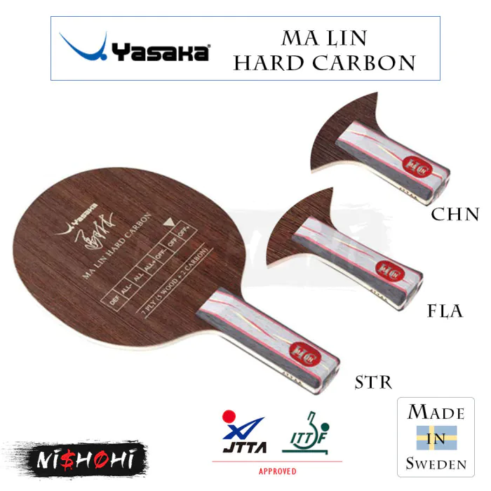 YASAKA [MA LIN HARD CARBON] Table Tennis Blade | Nishohi Japan