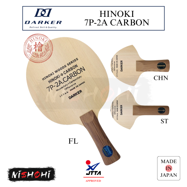 DARKER [HINOKI 7P-2A.7t] Table Tennis Blade 7P-2A-7T | Nishohi Japan