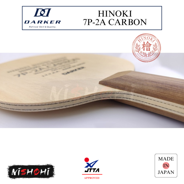 DARKER [HINOKI 7P-2A.7t] Table Tennis Blade 7P-2A-7T | Nishohi Japan