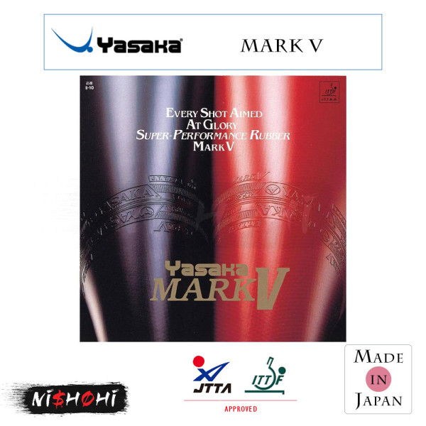 YASAKA [MARK V XS] Table Tennis Rubber | Nishohi Japan