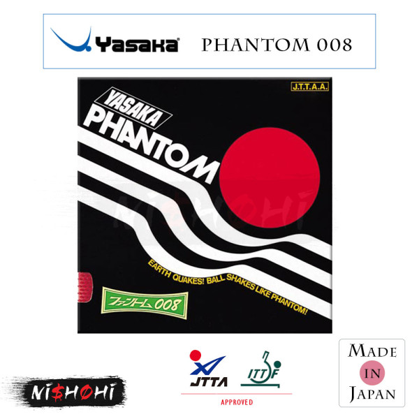 YASAKA [PHANTOM 007] Table Tennis Rubber | Nishohi Japan