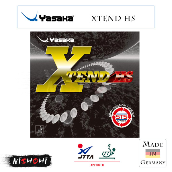 Yasaka X'TEND LB ラバー　黒 YASAKA [XTEND LB] Table Tennis Rubber | Nishohi Japan