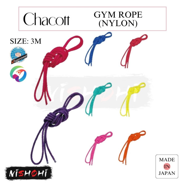 CHACOTT Rhythmic Gymnastics | Gym Rope [3m - FIG - Hemp] | Nishohi