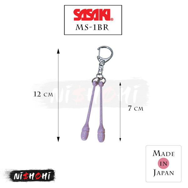 SASAKI Rhythmic Gymnastics | Mini Ribbon Key Chain MS-14 | Nishohi
