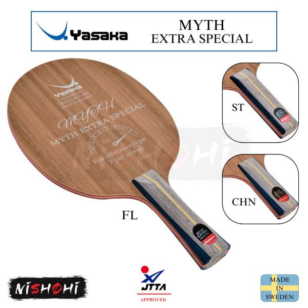 YASAKA [MYTH EXTRA OFFENSIVE] Table Tennis Blade | Nishohi Japan