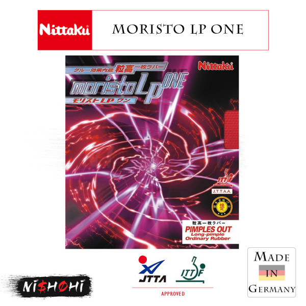 NITTAKU [MORISTO LP] Table Tennis Rubber | Nishohi Japan
