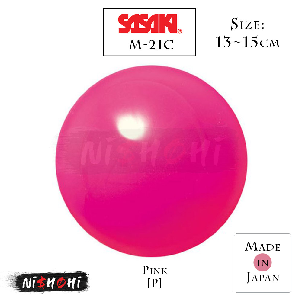 Sasaki Japan RG Rhythmic Gymnastics junior vinyl ball Pink Kids M21C Dia:15cm 